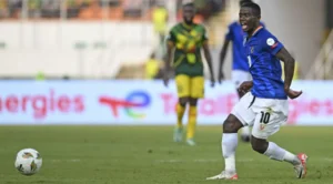 Namibia's star Prins Tjiueza in action. Cape Town City FC deal explained