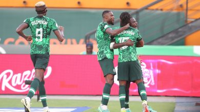 AFCON 2023 quarter-finals clash between Nigeria and Angola.