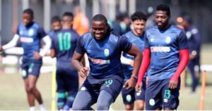 Samkelo Mgwazela at AmaZulu FC training