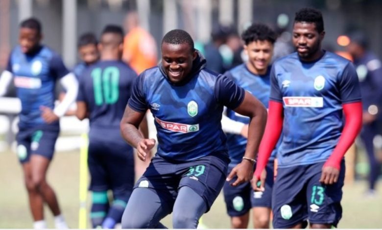 Samkelo Mgwazela at AmaZulu FC training