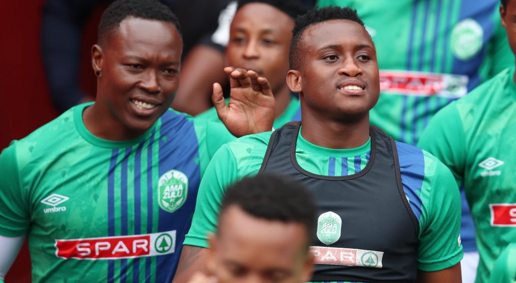 Samkelo Mgwazela during his stint at AmaZulu FC