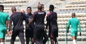 Stellenbosch FC during a training session