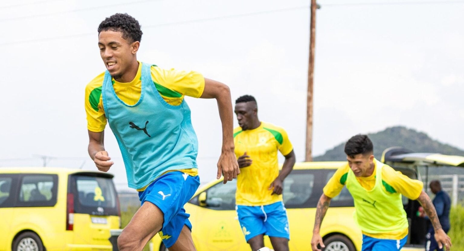 Tashreeq Matthews during Mamelodi Sundowns training session