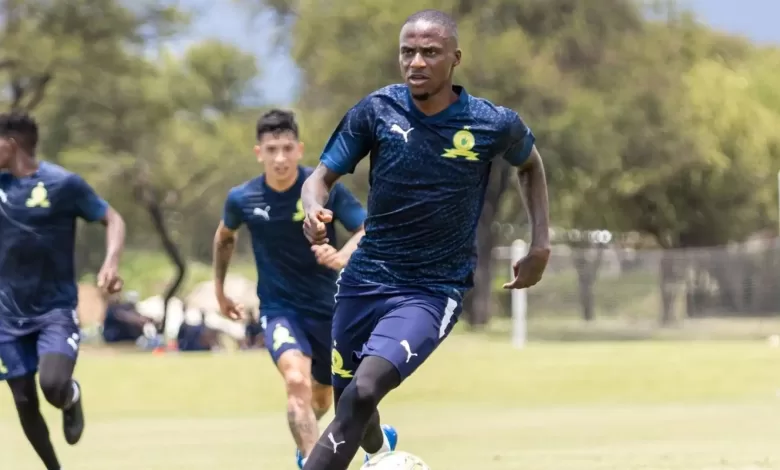 Thembinkosi Lorch at Mamelodi Sundowns training