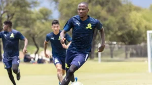 Thembinkosi Lorch at Mamelodi Sundowns training