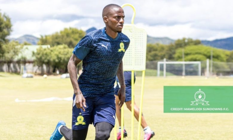 Thembinkosi Lorch during Sundowns training session