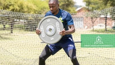 Thembinkosi Lorch, formely with Orlando Pirates training at Mamelodi Sundowns