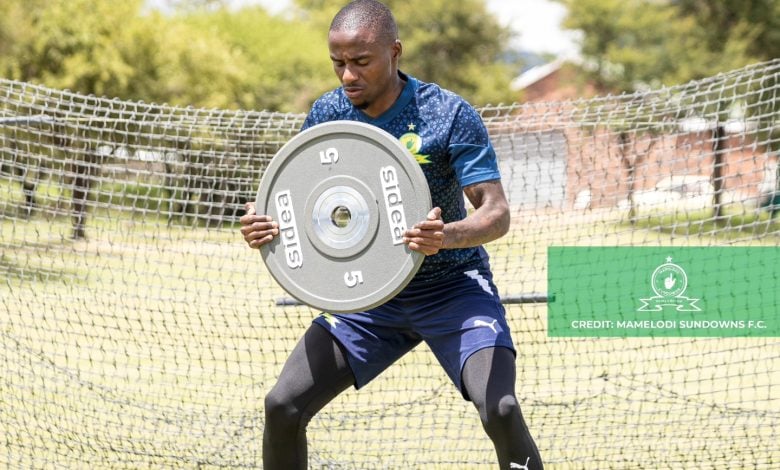 Thembinkosi Lorch, formely with Orlando Pirates training at Mamelodi Sundowns