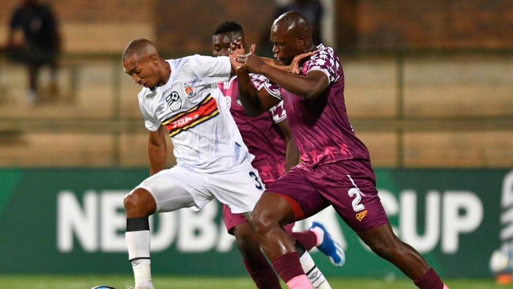 Nedbank Cup Round of 16 clash between AmaTuks and Moroka Swallows.