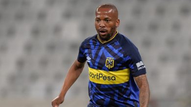Aubrey Ngoma in action for Cape Town City