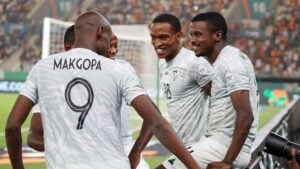 Bafana Bafana in jubilation mood.