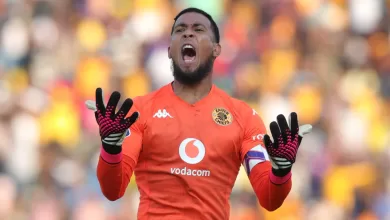 Brandon Petersen of Kaizer Chiefs during a game. He shouted at Cavin Johnson