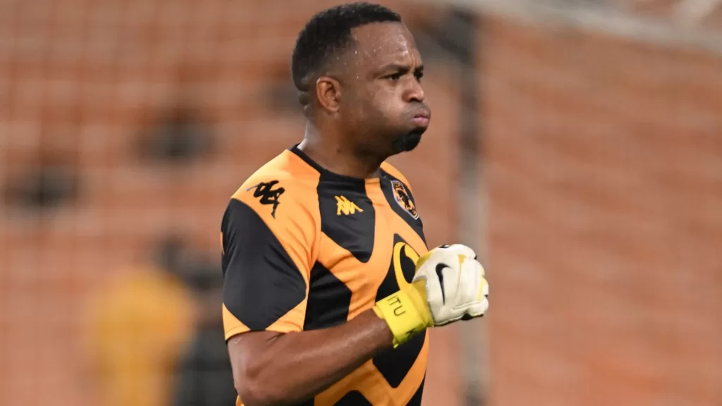 Itumeleng Khune of Kaizer Chiefs before a game