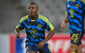 Luphumlo Sifumba in action for Cape Town City FC