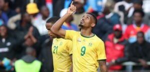 Lyle Foster in action for Bafana Bafana