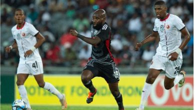 Makhehlene Makhalula in action for Orlando Pirates in the Nedbank Cup