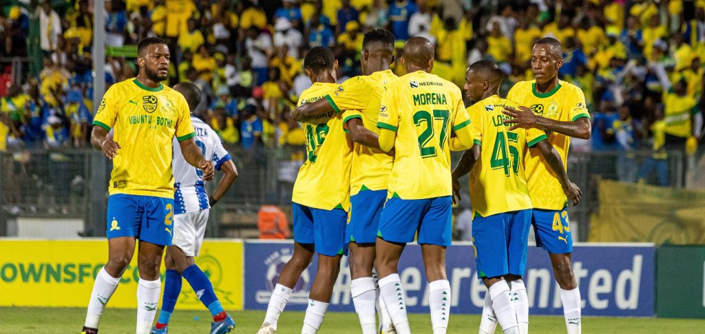 Mamelodi Sundowns in action in the Nedbank Cup