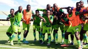 Marumo Gallants players in celebratory mood.