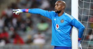 Melusi Buthelezi in action for Orlando Pirates in the DStv Premiership
