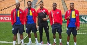 Milford FC in action against Kaizer Chiefs