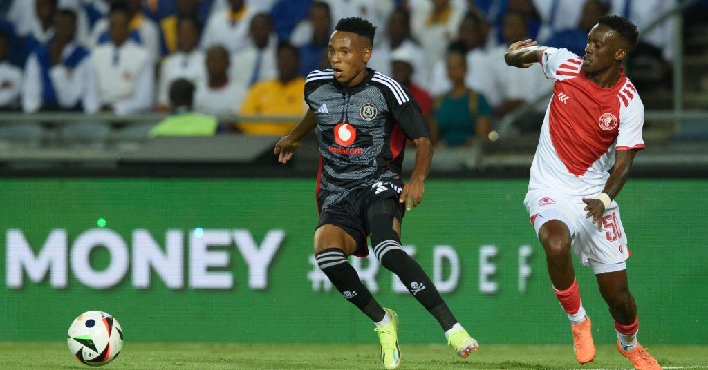 Orlando Pirates in action against Cape Town Spurs