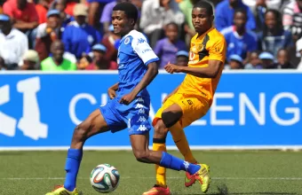 Ovidy Karuru in action for Kaizer Chiefs.