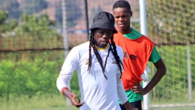 Reneilwe Letsholonyane during SA U20 training
