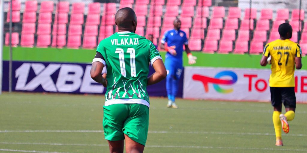 Sibusiso Vilakazi during a CAF Confederation Cup match for Sekhukhune United