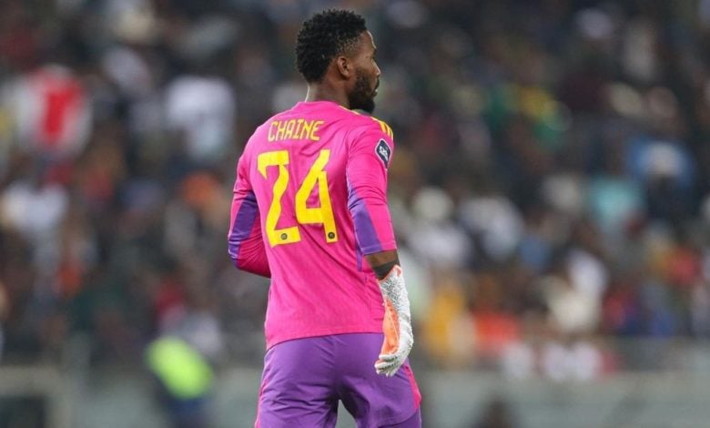 Orlando Pirates goalkeeper Sipho Chaine.