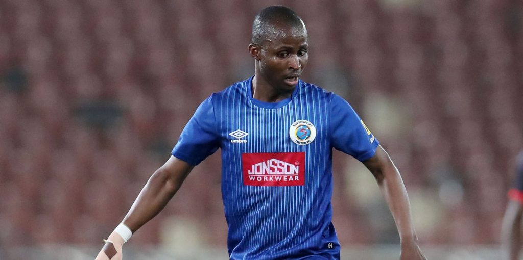 Terrence Dzvukamanja in action for SuperSport United