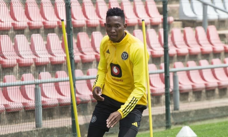 Orlando Pirates midfielder Thalente Mbatha.