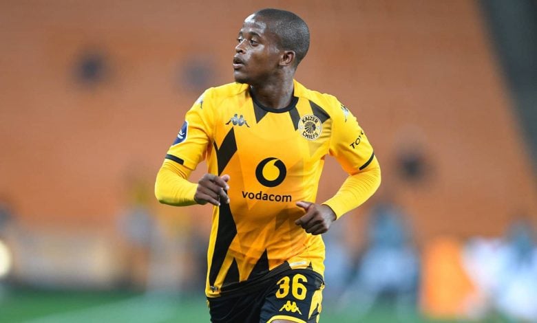Wandile Duba of Kaizer-Chiefs in action