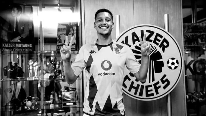 Luke Fleurs during his unveiling at Kaizer Chiefs