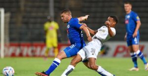 SuperSport United midfielder Grant Margeman in action in the DStv Premiership