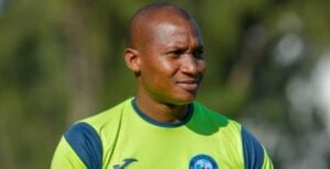 Jackson Mabokgwane during Richards Bay FC training