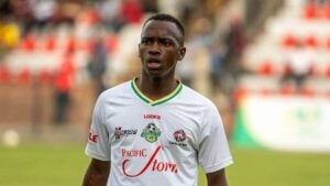 Junior Makunike playing football