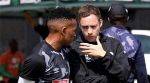 Lehlohonolo Majoro with Romain Folz