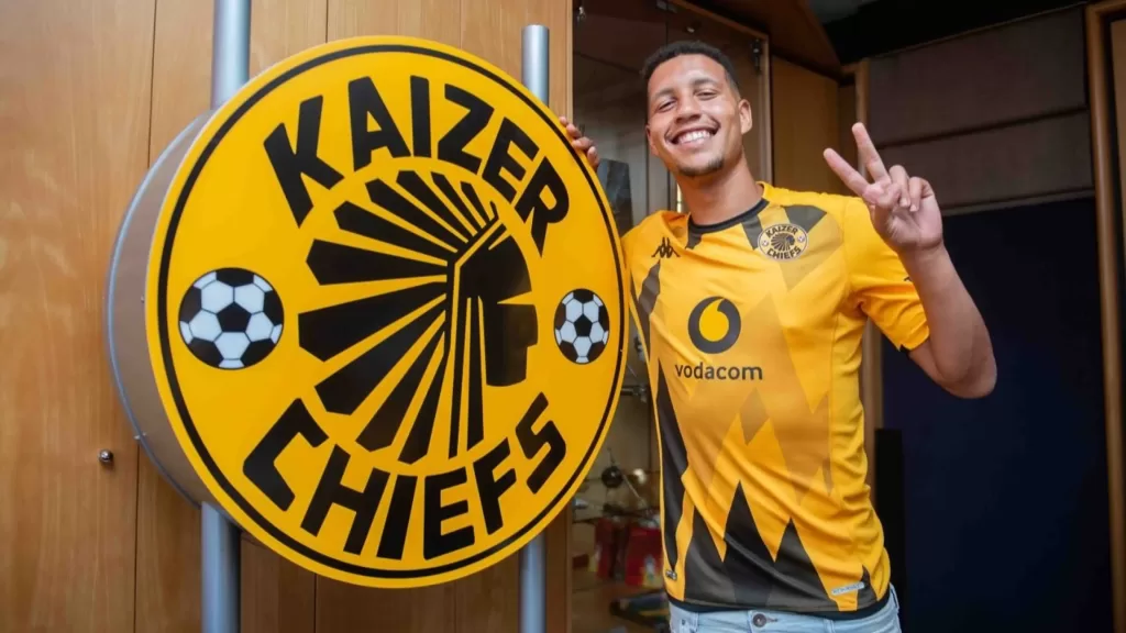 Luke Fleurs after signing for Kaizer Chiefs