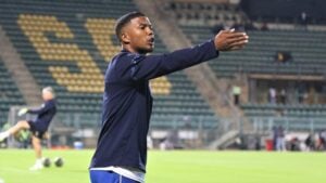 Lyle Lakay during SuperSport United warm up