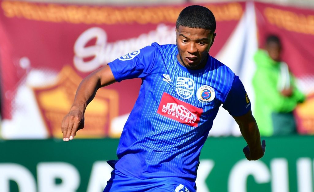 Lyle Lakay in action for SuperSport United in the Nedbank Cup