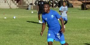 Keletso Makgalwa at training at Upington City training