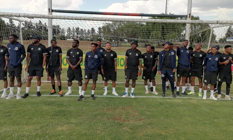 Marumo Gallants during pitch inspection in the Motsepe Foundation Championship