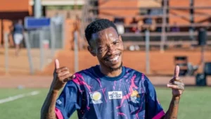 Joseph Molangoane in Sunrise FC colours.