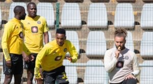Orlando Pirates players during a training session