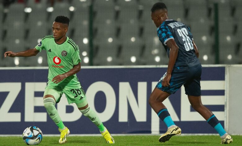 Relebohile Mofokeng in action against Moroka Swallows in the DStv Premiership