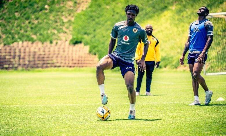 Samkelo Zwane during Kaizer Chiefs training session