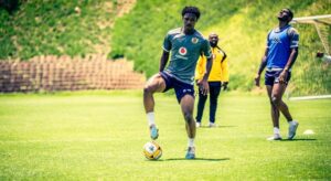 Samkelo Zwane during Kaizer Chiefs training session