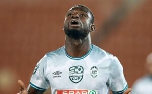 Sede Dion celebrates a goal for AmaZulu