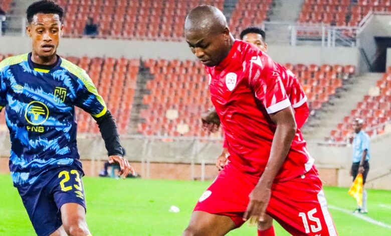 Siphesihle Mkhize in action for Sekhukhune United