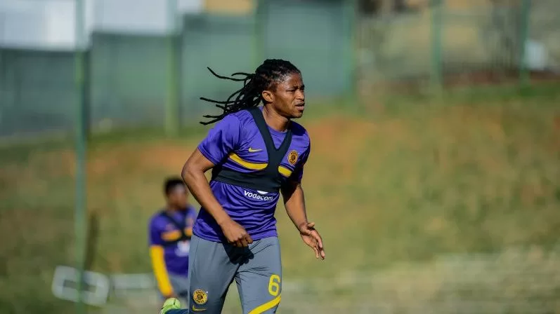 Siyethemba Sithebe during a training session at Kaizer Chiefs Village